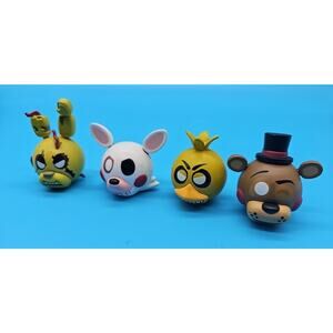 Lot of 4 Genuine Funko Cawthon Five Nights at Freddy's Collectible Head 2016
